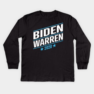 Joe Biden and Elizabeth Warren on the same ticket? President 46 and Vice President in 2020 Kids Long Sleeve T-Shirt